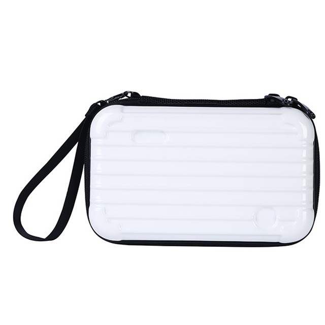 Waterproof ABS Makeup Bags Hard Portable Cosmetic Bag Women Travel Organizer Necessity Beauty Case Suitcase Make Up Bag: white