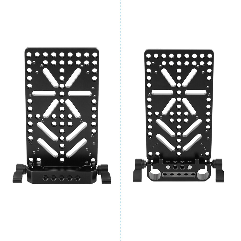 Hdrig Kaas Plaat Batterij Bord Met 15Mm Rail Block Rod Klem Voor V Slot Voeding Plaat Power Distributeur adapter