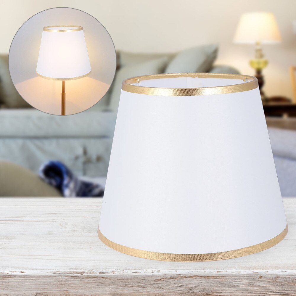 1pc Simple Cloth Lampshade Table Lamp Accessory for Home Office: Golden