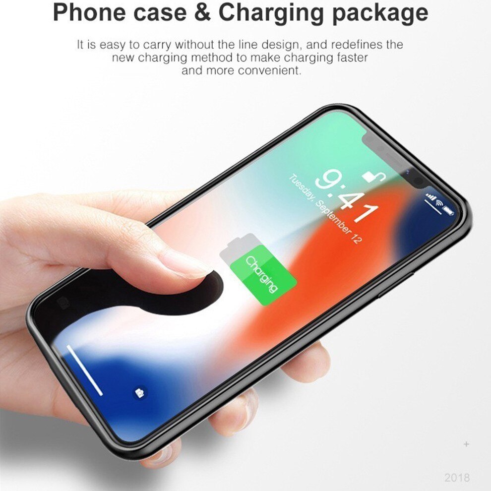 Vogek Battery Case Power Bank for iphone XR XS MAX 5000mah Magnetic Adsorption Battery Charger Case for iPhone 6 7 8 plus Backup