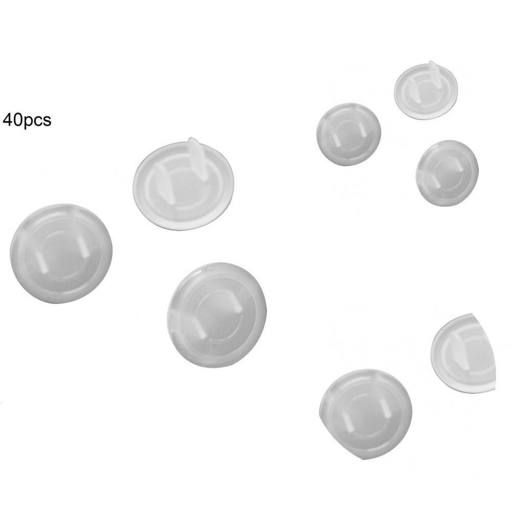 40Stck Auslauf Kappen Transluzenten Leichte, Tragbare Baby Proofing UNS Auslauf Kappen Auslauf Stecker Abdeckungen für Höhle Täglichen Gebrauch