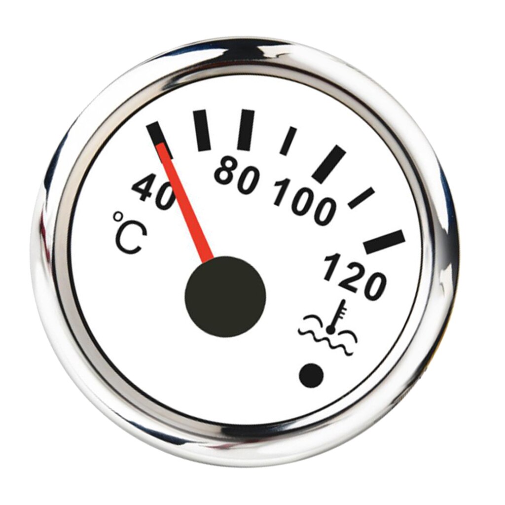 White Water Temperature Gauge Digital LED Volt Gauge w/ Back-light Gauge
