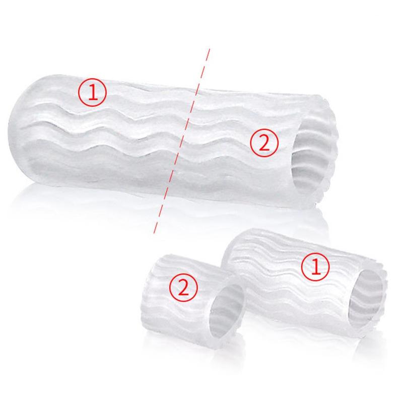 1 paar separator straightener teenkap buis siliconen beschermer voet blaren verzorging pijn teen voeten gel verlichting hulpmiddel knobbels  t1 v 3