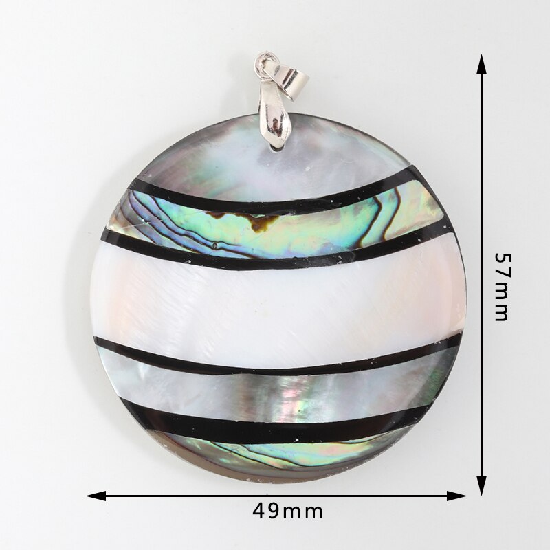 XINYAO Mother Of Pearl Natural Sea Shell Pendant Abalone Paua Shell Pendants Charms Accessories DIY Jewelry Making Supplies: Pendant 10