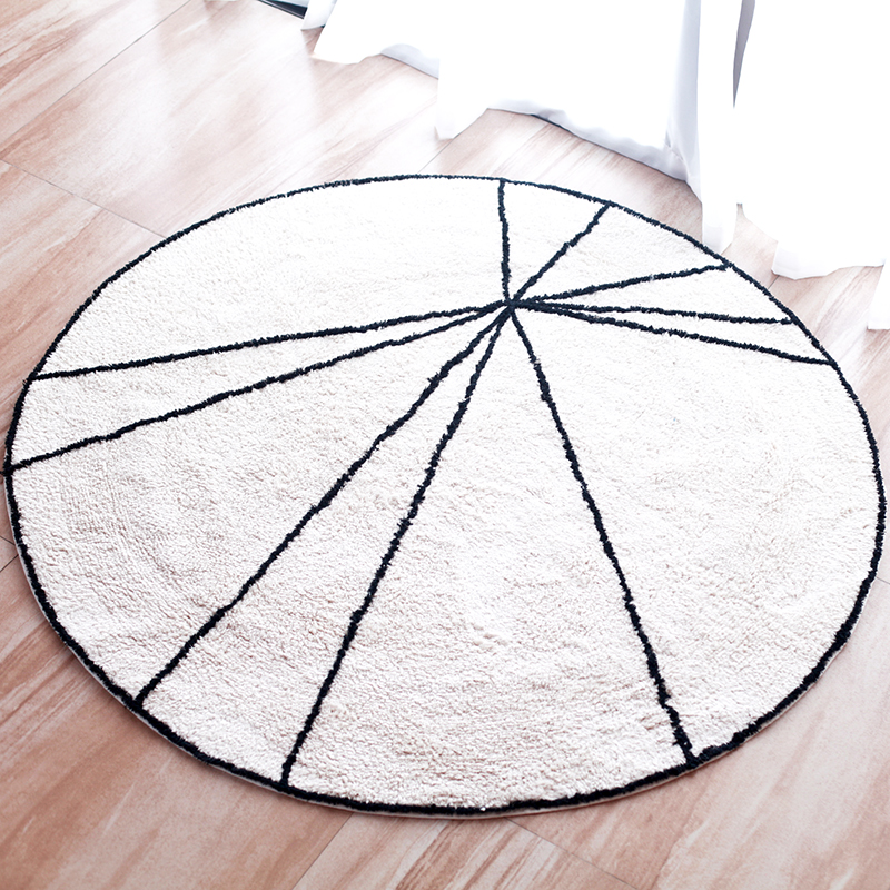 Tapis de jeu Portable en pastèque pour enfants, accessoire de photographie, épais, pour chambre de bébé: Creamy white