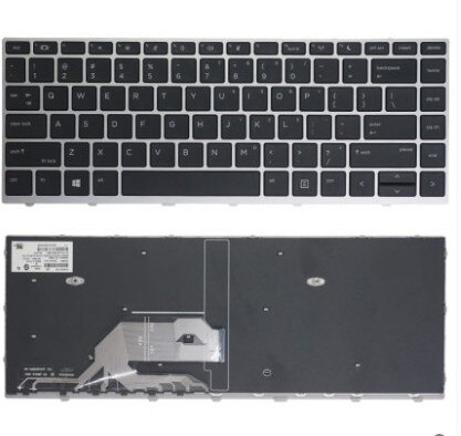 for HP 440 G5/440 G6/430 G5/445 G5/HSN-Q04C/HSN-Q06C/Q08C without backlight keyboard.: Silver
