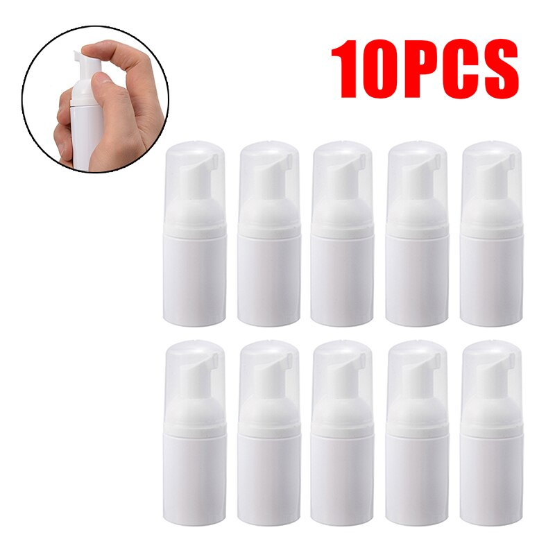 10 stuks 30ml plastic schuimpompfles hervulbare lege reinigingszeepdispenserfles shampoocontainer reisgereedschap