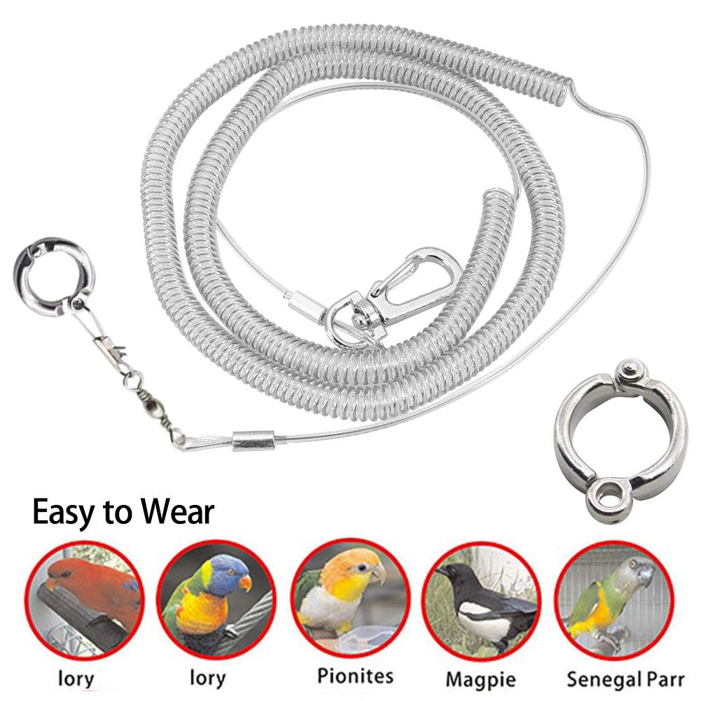 3M Vogel Fliegen Ausbildung Leine Mit Bein Ring Ultra-licht flexibel Papagei Vogel nutzbar machen Anti-biss Seil für Ara Nymphensittich Star