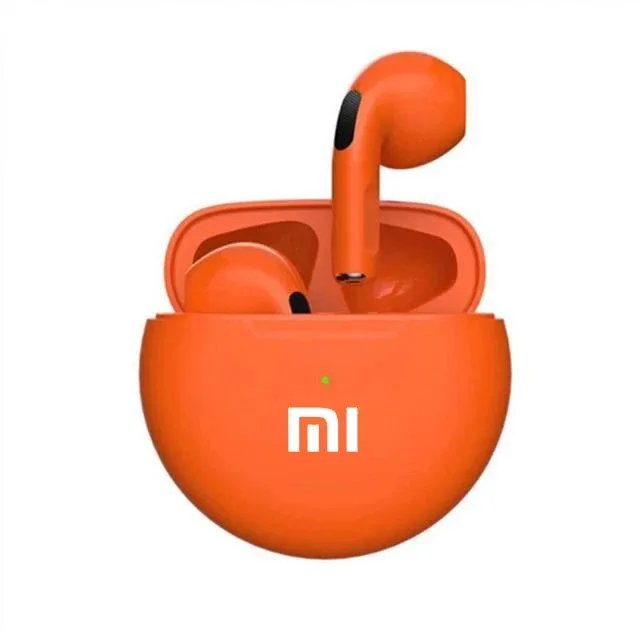 Xiaomi pro6 sem fio bluetooth fone de ouvido sem fio fones estéreo esportes à prova dwaterproof água microfone: Vermelho