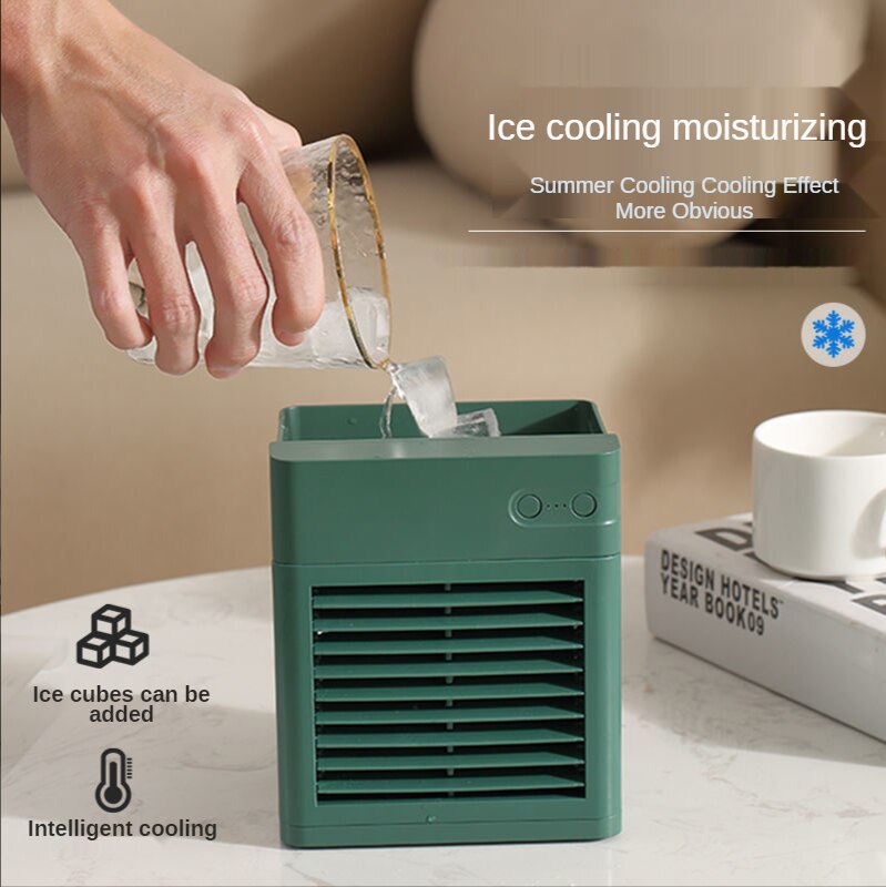 Portable Air Conditioner Cooler Fan with Adjustable Air Outlet and Three-speed Wide-angle Air Outlet and Fast Cooling Function