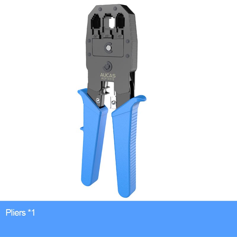 Aucas Rj45 Crimper Tool Krimpen Kabel Networking Draad Ratchet Tang Lan Kit RJ12 Gereedschap Punch Mikrotik Krimptang Apparatuur: Set 3