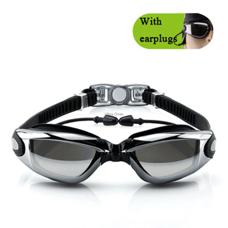 Swimming Goggles Myopia Waterproof Anti-fog UV Swim Diving Glasses Underwater Silicone Coating Dive Goggles