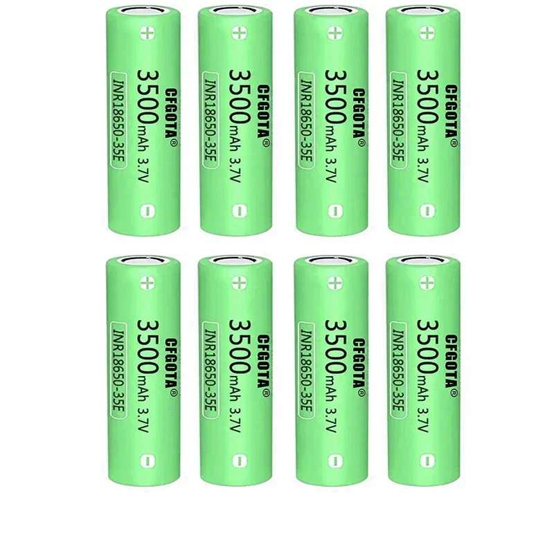 100% original 18650 3500mah 20th discharge inr18650 35e 3500mah 18650 3.7v li ion rechargeable battery