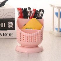 Cute Japanese Office Storage Box Simple Pen Holder Dressing Room Large Capacity Storage Box desk storage stationery organiser