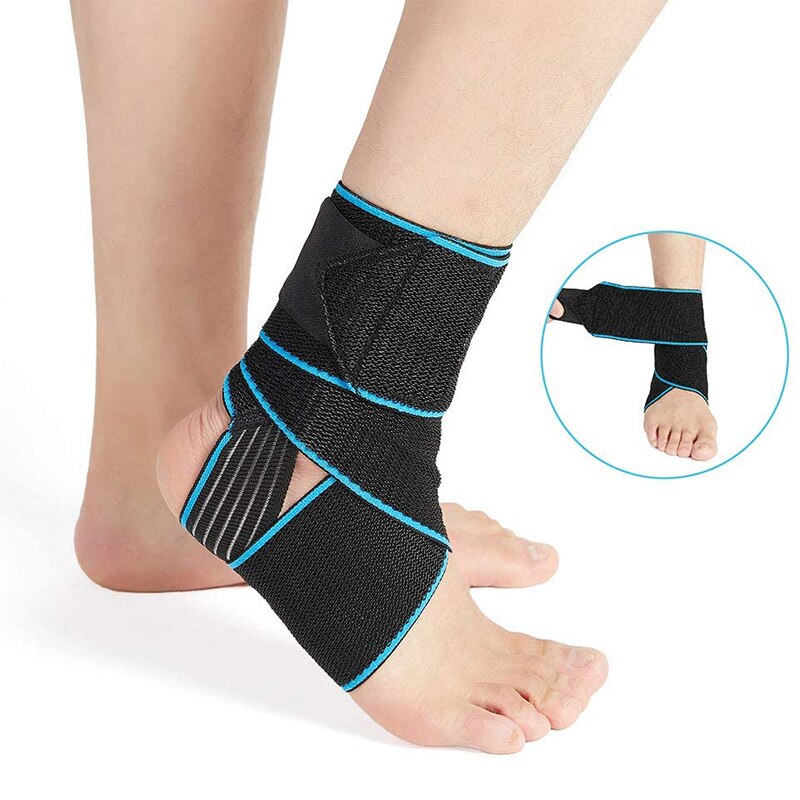 Enkel Ondersteuning Brace, Verstelbare Compressie Enkelbraces Voor Sport Bescherming, One Size Fits Meest Voor Mannen & Vrouwen