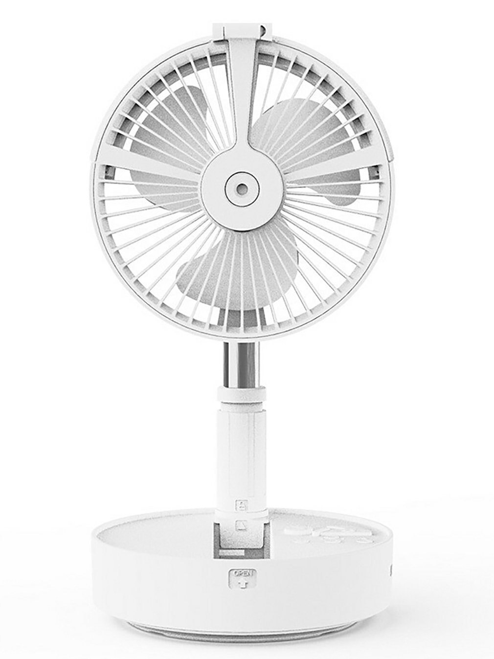 Draagbare HS9 Usb Fans Telescopische Opvouwbare Usb Oplaadbare Fan Luchtbevochtiger Hydratatie Water Vaporizer Fan Bureaulamp Vloer Fan