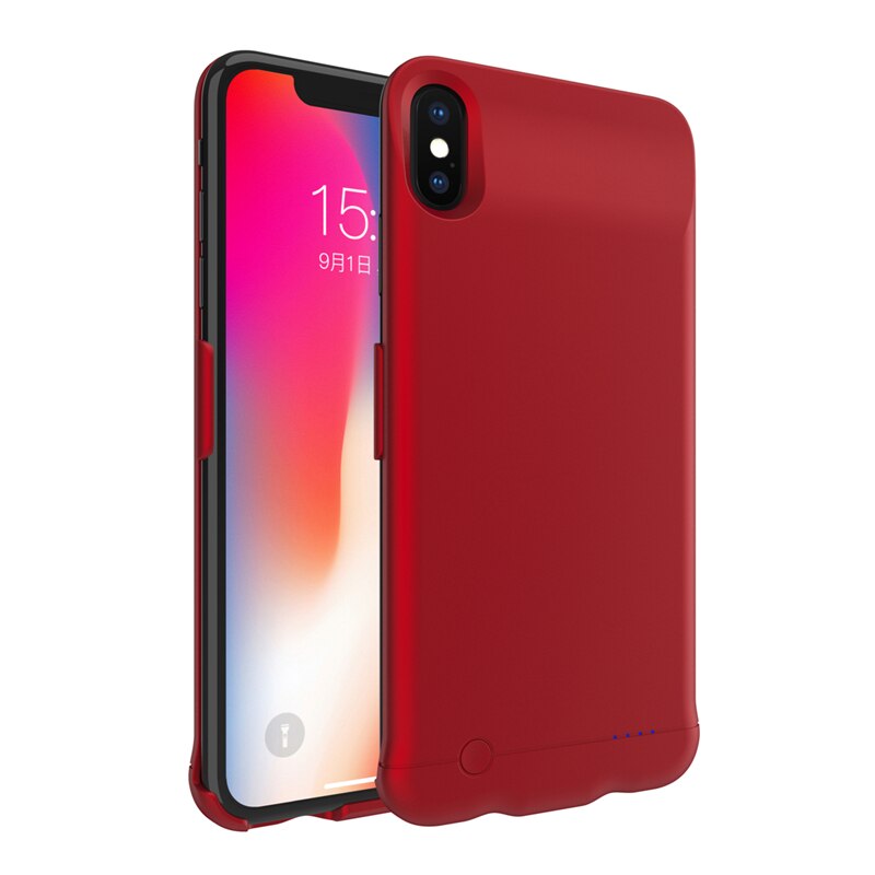Funda de batería para iPhone 11 Pro, XS, Max, XR, X, XS, cargador portátil de 5200mAh, funda de batería externa de respaldo