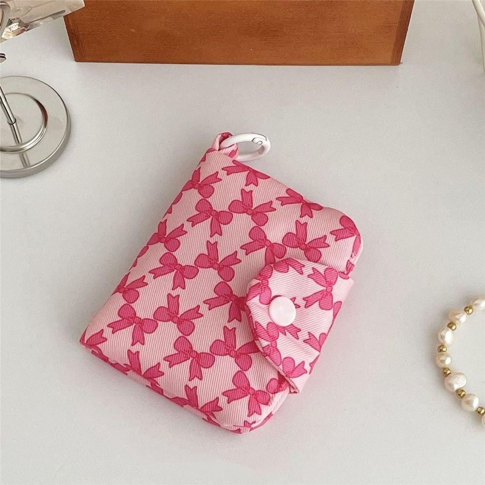 Cute Student Coin Purse Card Simplicity Floral Korean Wallet Card Holder for Girls Portable Cute Small Storage Bag: SKY BLUE