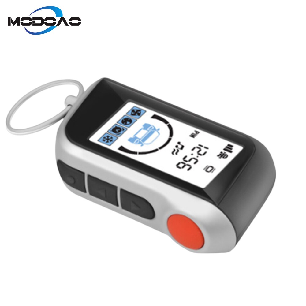A93 Auto Vertikale LCD Fernbedienung Anti-diebstahl Auto Sicherheit System 2 Weg Alarm Keychain Regler für Russische Starline a3