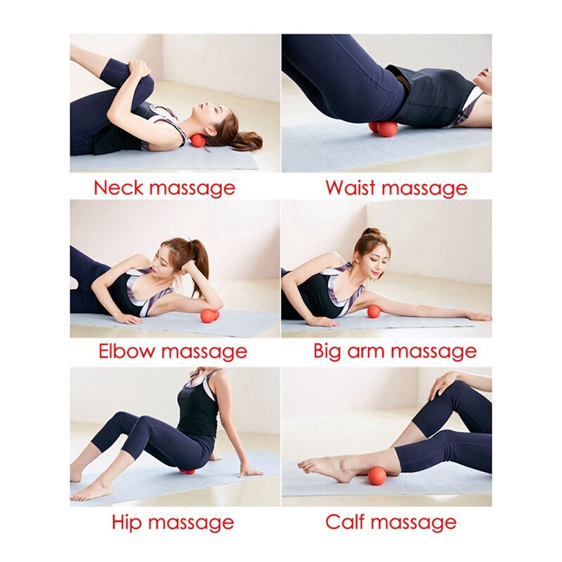 Ksone massageball 6.3cm, faszienball, lacrosseball 5 mit muskelentspannung, massageball in erdnussform 5