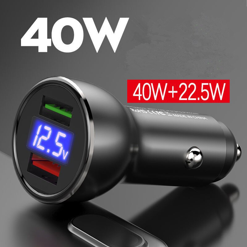 Voor Huawei Auto Super Lader 40W 22.5W 30W Warp Dual Usb Snel Opladen Adapter Voor Mate 30 20 Pro 5G 10 9 P40 P30 Pro P20 Oeplus: add Huawei cable