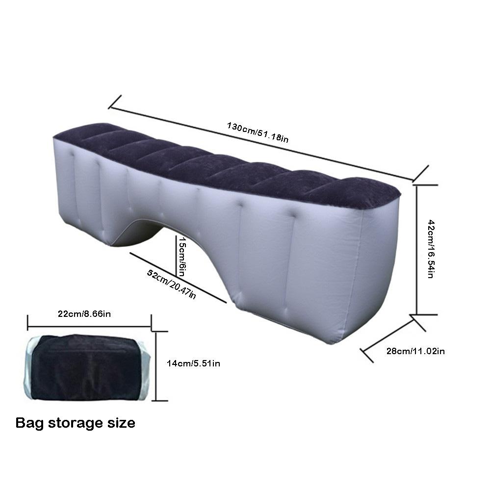 Colchón inflable para asiento trasero de coche, cojín de aire para viaje en coche, cama de aire para acampar, Araba Yatak PUF Gonflable