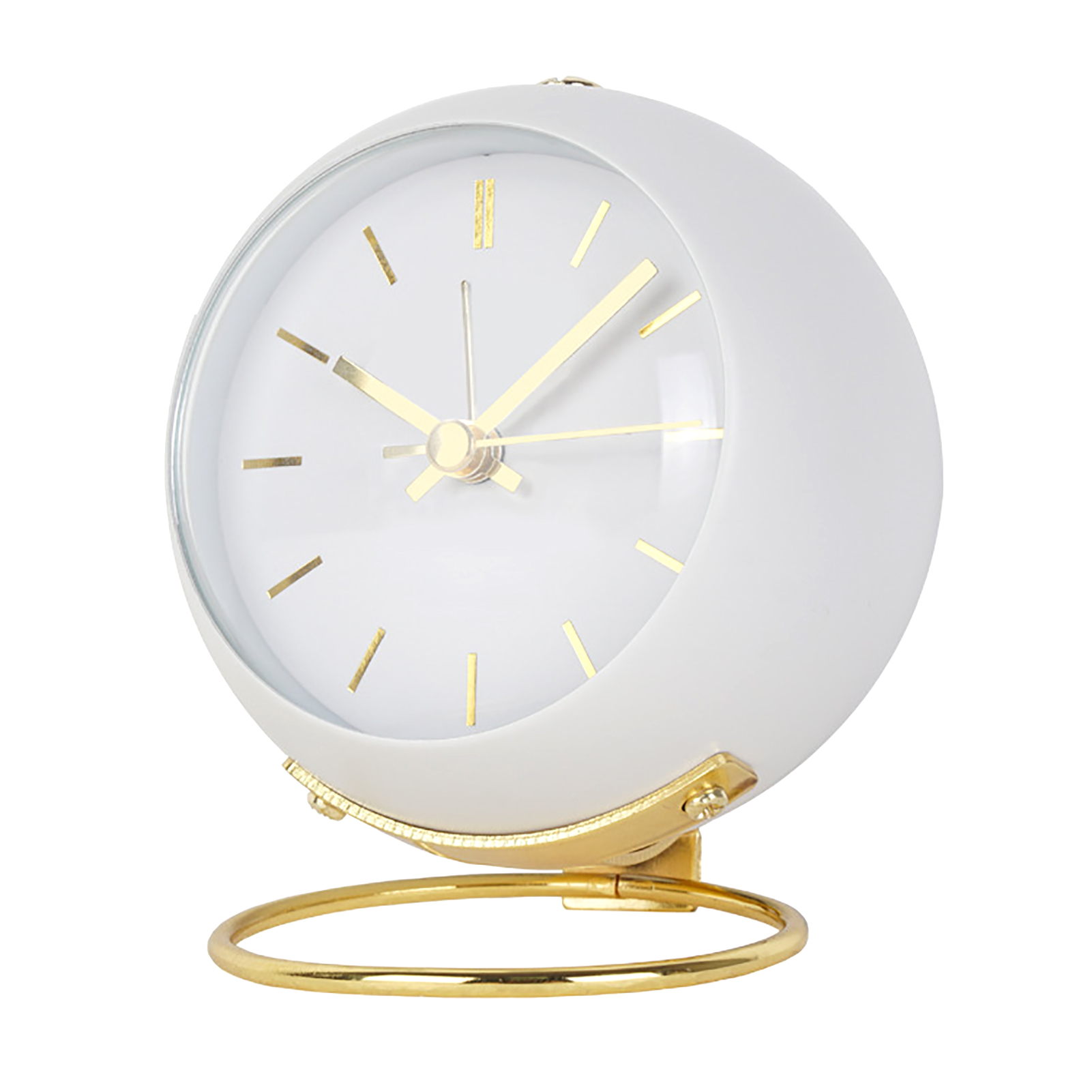 Alarm Clock Battery Operated Easy Use Retro For Bedside Non Ticking Home Office Silent Luminous Analogue Large Display Simple