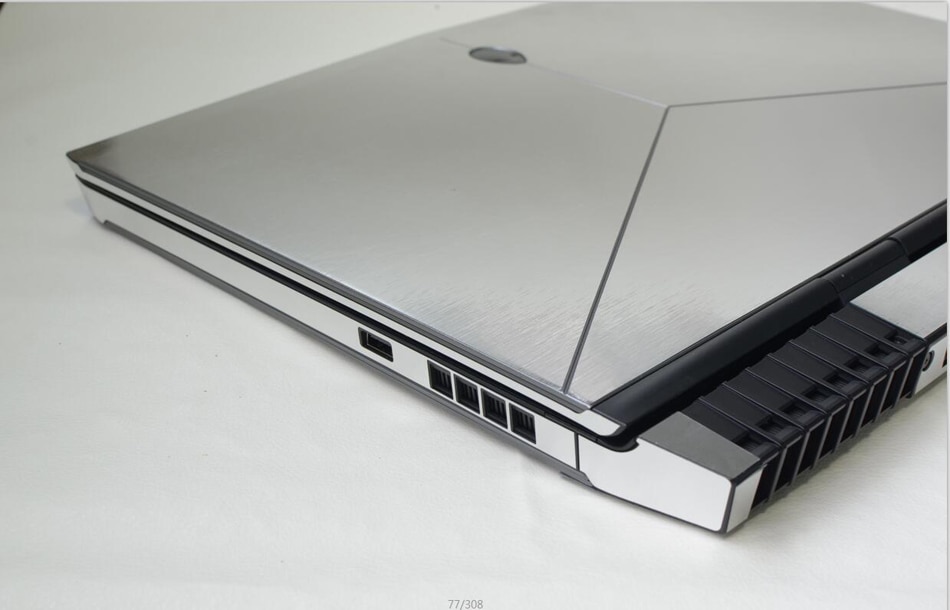 KH Laptop Brushed Glitter Sticker Skin Cover Protector for Alienware 13 R3 ALW13C 13.3-inch release