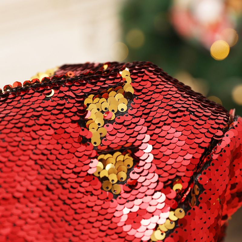 Skinnende pailletter sjove festhatte til voksne og børn christmas xmas santa hat cap til juleåret festivalfest