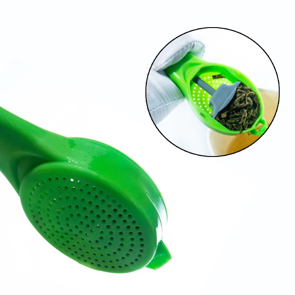 Tea Infuser Strainer Gadgets Plastic Built-in Plunger Intense Flavor Tea Bags Measure Swirl Steep for kitchen