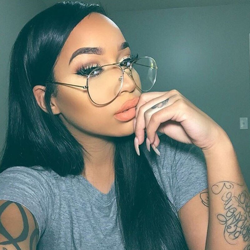 Gafas de piloto clásicas para hombre y mujer, montura gafas miopía marcos para gafas con receta, lentes ópticas