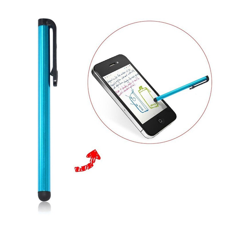 10 Stks/partij Capacitieve Touchscreen Stylus Pen Voor Samsung Galaxy Ipad Air Mini 1 2 3 4 Android Telefoon Tablet metalen Stylus Potlood