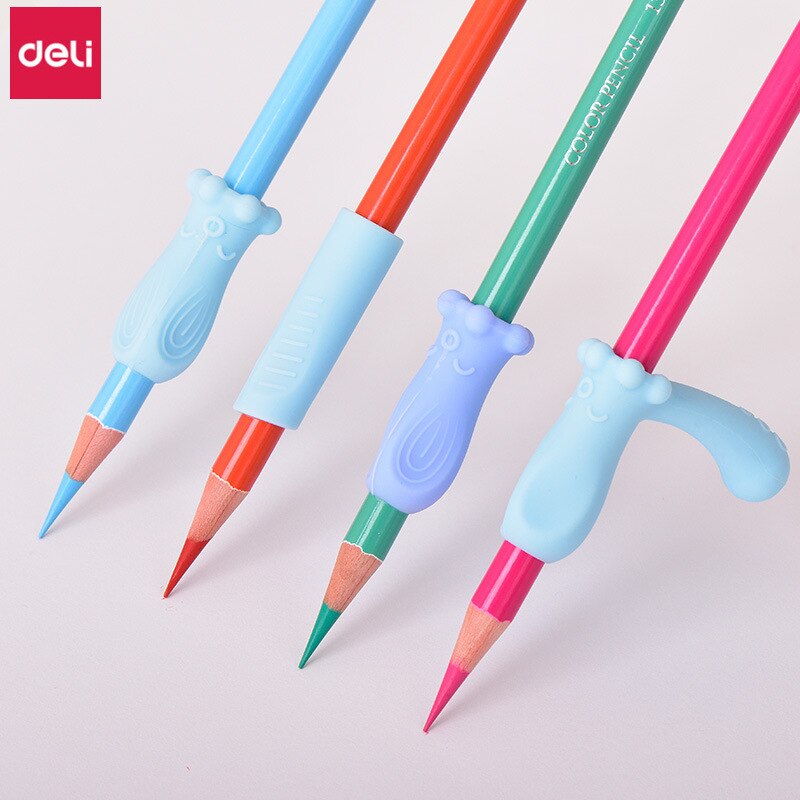 Delikatessen Bleistift Griff 4 stücke Niedliche Krake Silikon Bleistift Griffe Griffige freundlicher Schreiben Korrektor Kawaii Schule Liefert Material Escolar