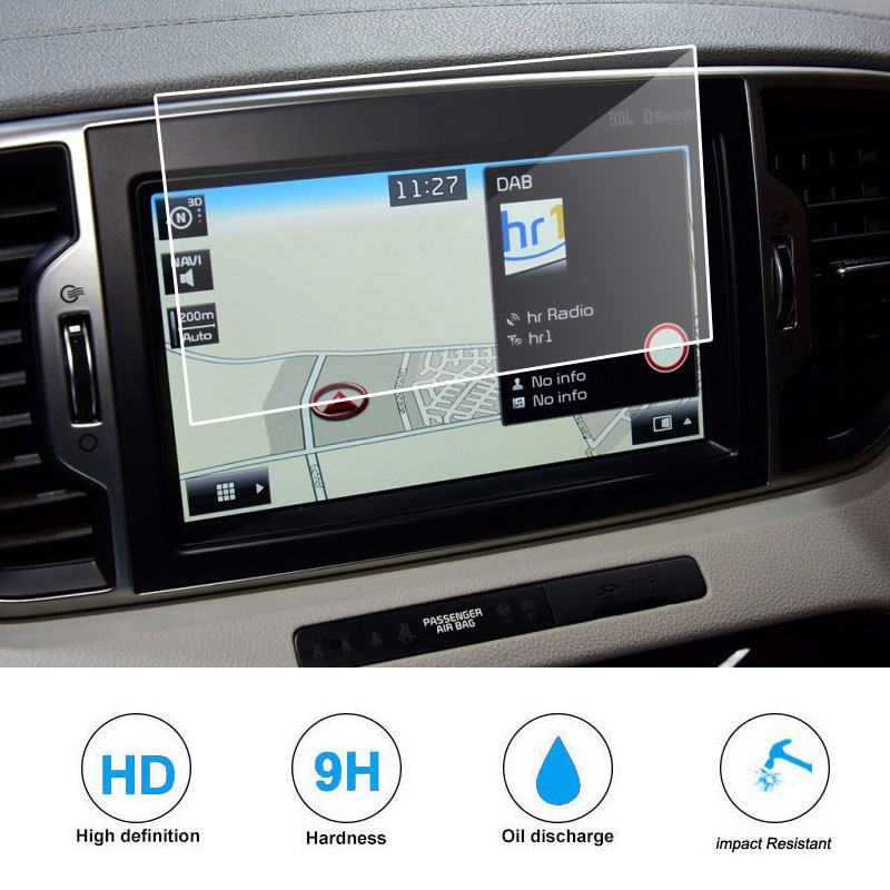 7 Inch Auto Gps Navigatie Gehard Glas Screen Beschermfolie Voor Kia Sportage Ql