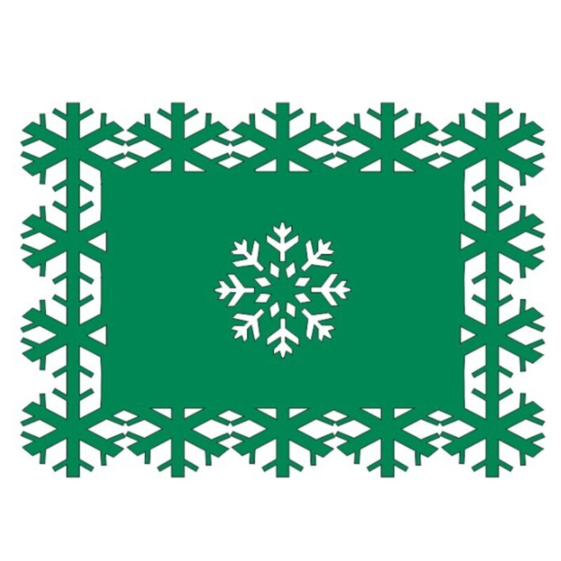 Kerst Placemat Xmas Tafel Vilt Mat Schotel Coaster Warmte Isolatie Bestek Mat: 4