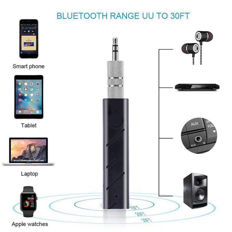 Mini 3,5mm Jack Bluetooth Auto Bluetooth transmitter Musik Audio Receiver Adapter Auto Bluetooth AUX für Auto: Default Title