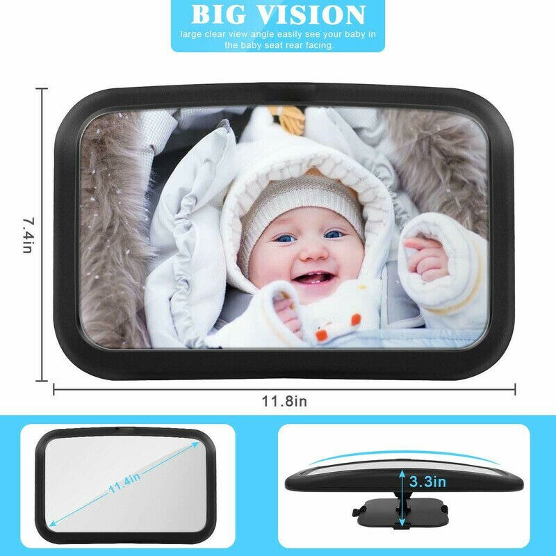 Baby Car Seat Rear View Mirror Facing Back Infant Kids Child Toddler Ward Safety Baby Safety Mirror