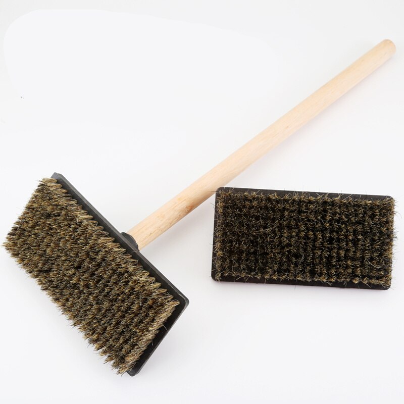 Soft bristle brush tile grout paint cleaner remover wood handle gray water sweeping exterior wall dust brush Construction tools