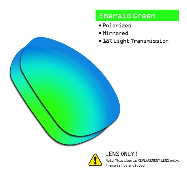 SmartVLT Vervanging Lenzen Gepolariseerde voor Oakley Crosshair 1.0 (2005) Zonnebril-Meerdere Paren Verpakt: Green-ShieldCoat