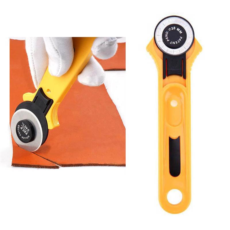 45mm 28mm Rotary Cutter leather Set Blades Leather Cutter for fabric Circular Cutting Patchwork Craft Knife Sewing Tools
