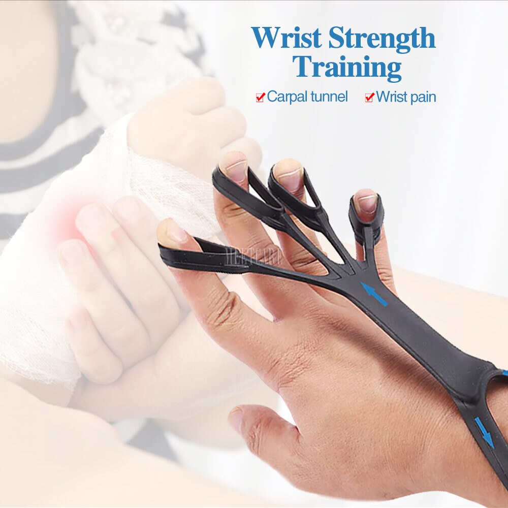 3PCS Finger Gripper Silicone Hand Gripper Resistance Band Hand Grip Wrist Stretcher Finger Expander Strength Trainer Exercise