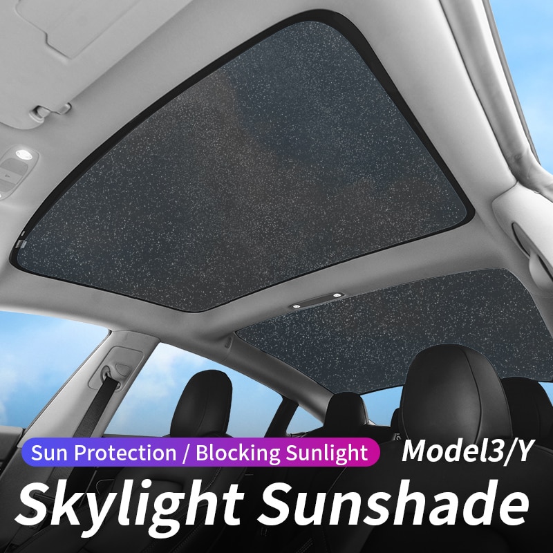 For tesla model 3 2022/model Y Glass roof Sunshade Front Rear Sunroof Skylight Blind Shading Net sunroof sunshade