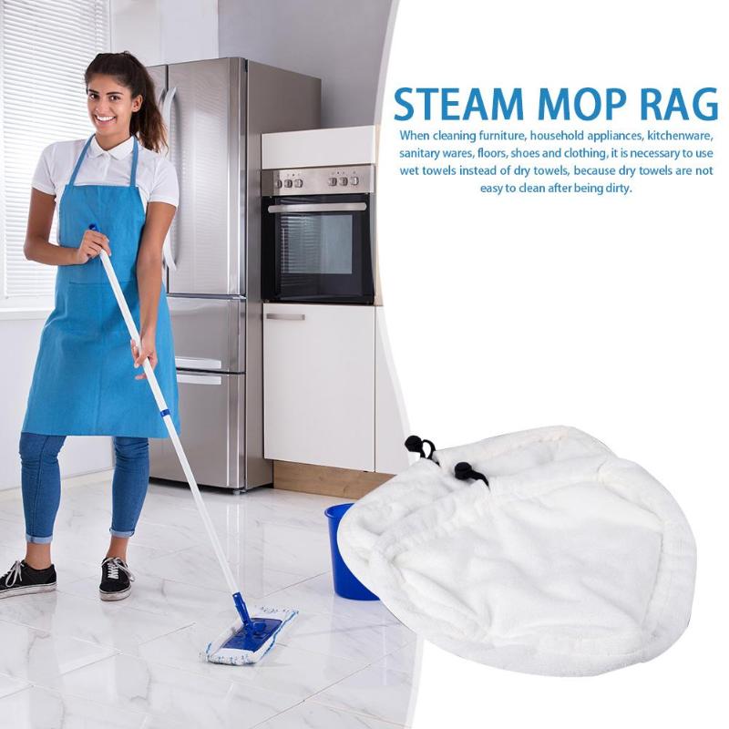 Driehoek Vorm Stoom Wasbaar Mop Doek Cover Microfiber Floor Cleaning Vervanging Pads E5M1