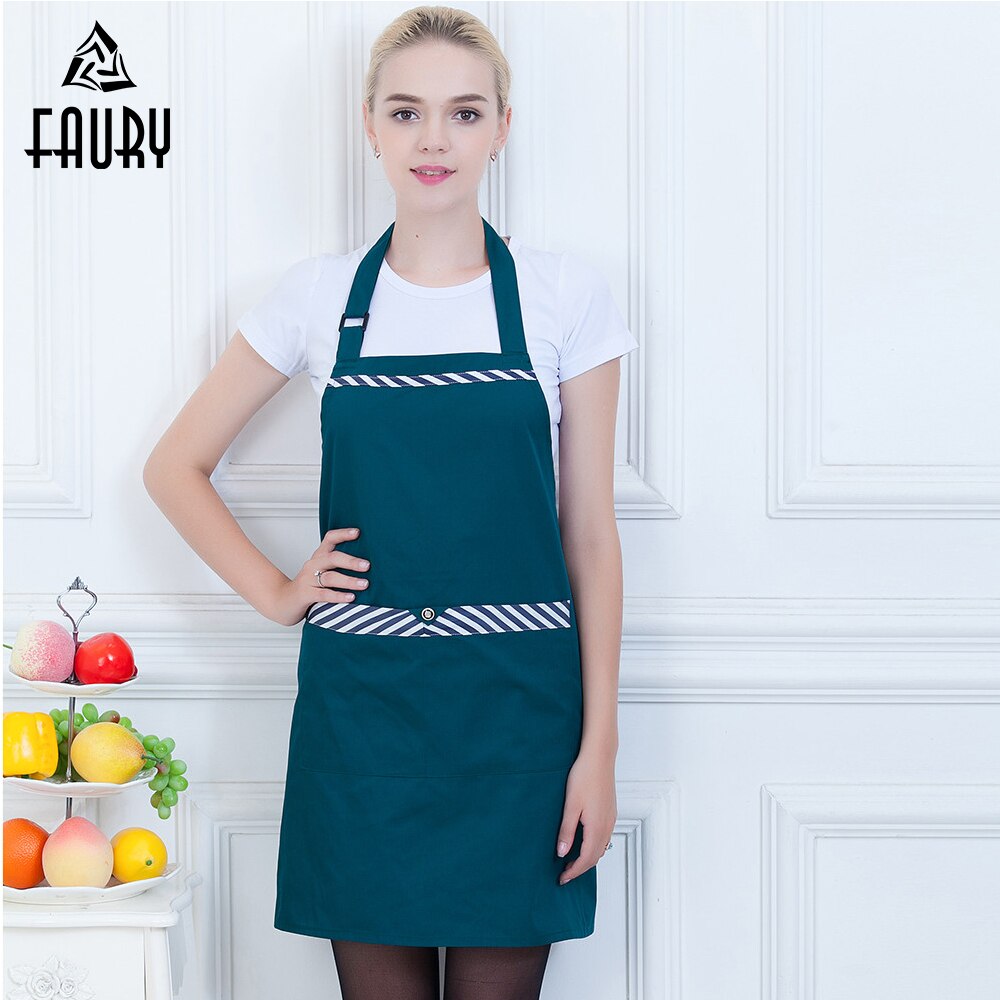 Unisex Hanging Neck Apron Food Service Kitchen Cafe Bakery BBQ Chef Cook Waiter Cleaning Workwear Apron