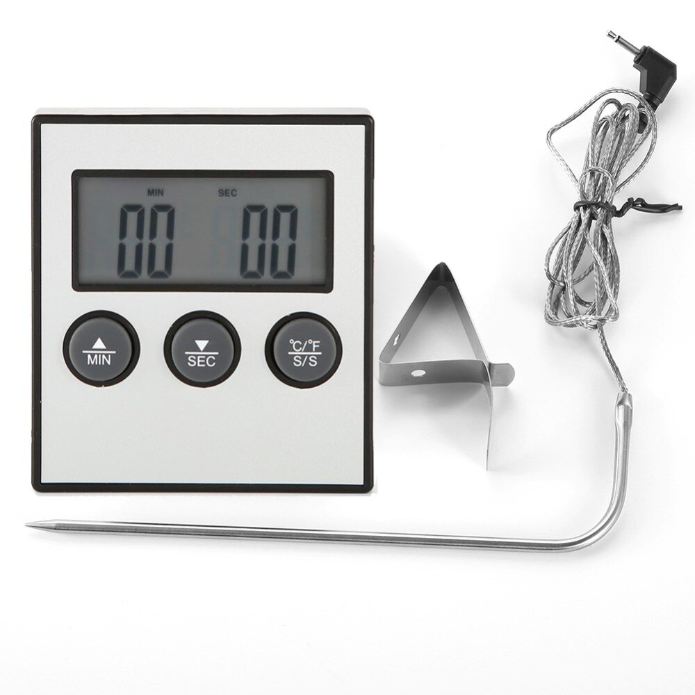 Dubbele Probes Draadloze Digitale Keuken Thermometer LCD Scherm Temperatuur Timer Alarm Voor Het Koken Van Vlees Grill Oven Voedsel Bbq