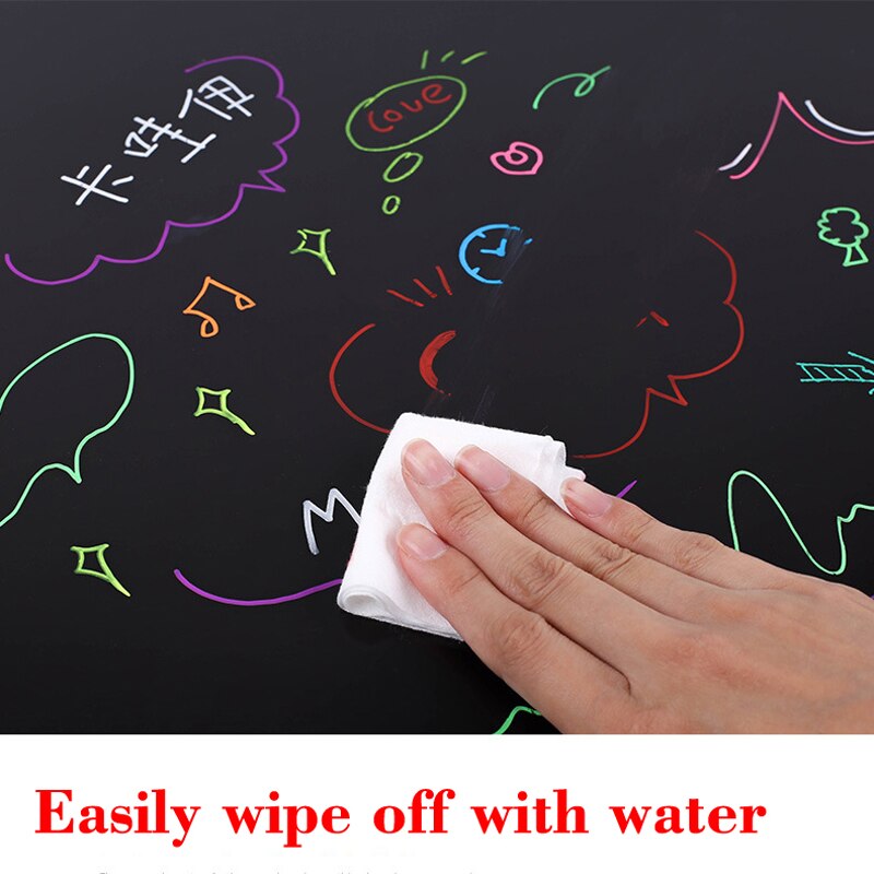 A2 Size Magnetic Chalkboard Chalk Board BlackBoard Fridge Stickers Wall Waterproof Draw Board Calendar Dust Free Liquid Pen