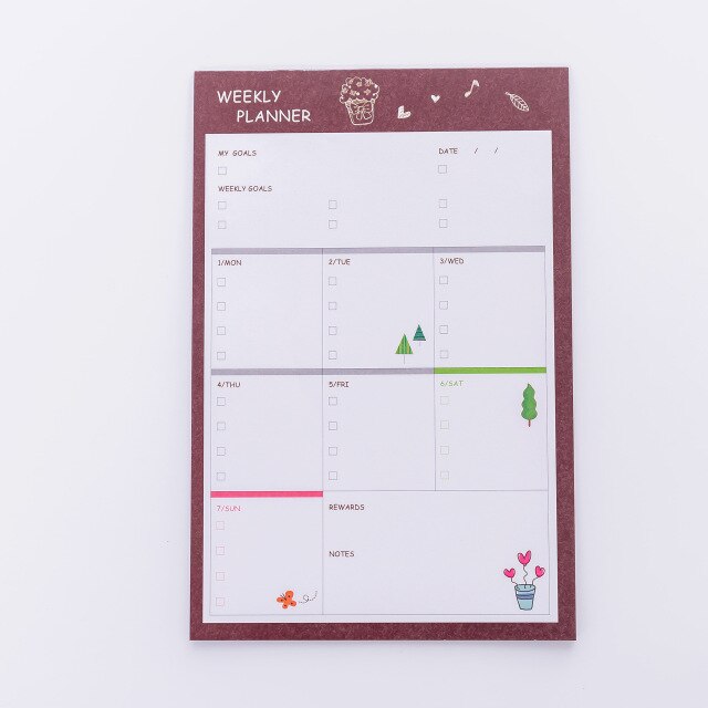 Daily Weekly Monthly Plan Memo Book 96 Pages Planner Schedule Notebook Agenda Time Table To Do List School Supply: Dark Grey