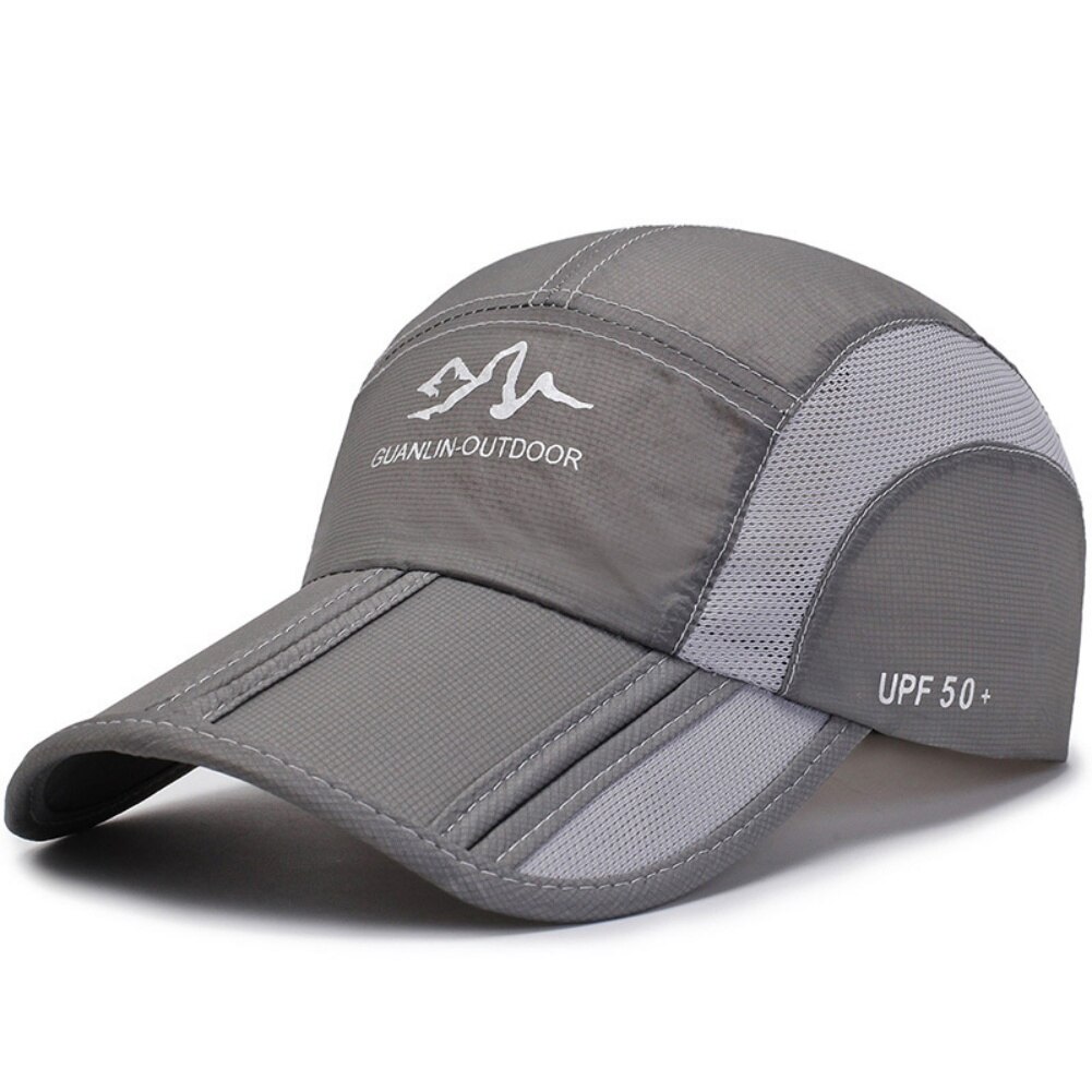 Zomer Baseball Cap Mannen Vrouwen Zonnehoed Uv Bescherming Sneldrogend Ademend Snapback Verstelbare Vouwen Wandelen Caps