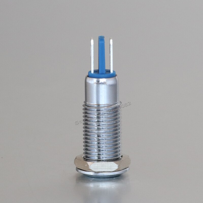 8mm indicator light LED signal lamp metal 12V 24V 220V red yellow green white 2 pin colorful S8-D light