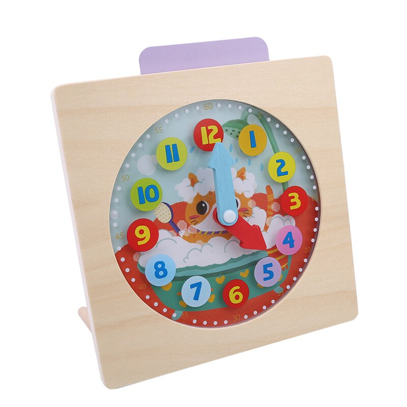 Holz multi-funktion Digital Uhr Wecker Kalender Kognition Holz Lern Frühe Kindheit Intelligenz Spielzeug Kalender uhr